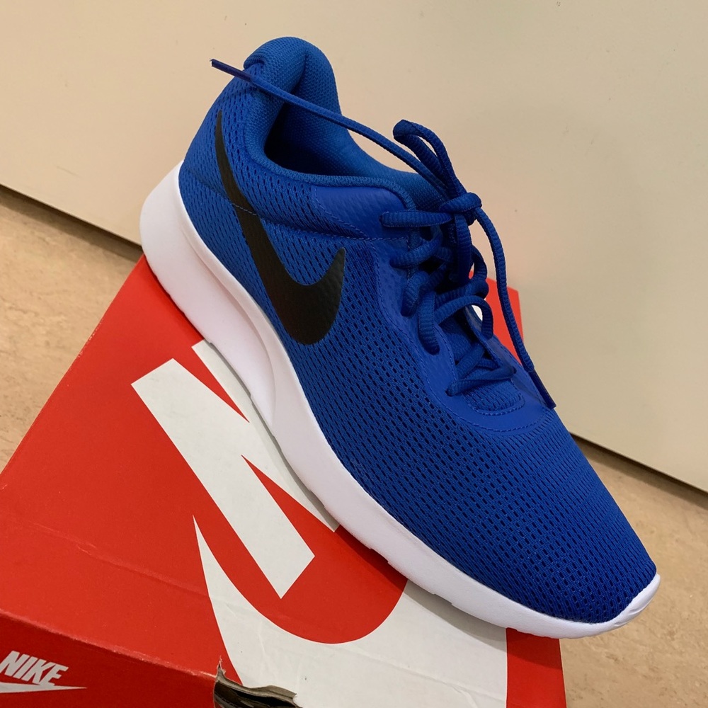 Blue and black Nike’s